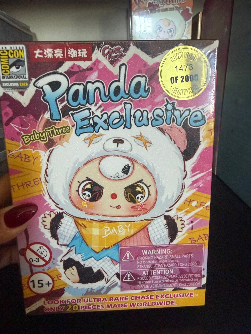 Baby Three Panda Exclusive. - SAN DIEGO COMIC CON -